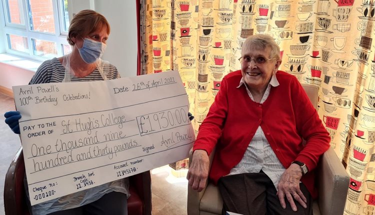 100-year-old Cringleford care home resident donates birthday money to former university